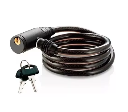 Cadeado Com Chave Para Bike 8 x 100cm BI0...