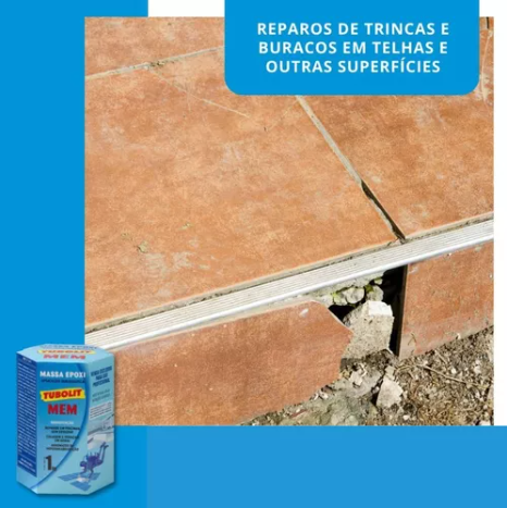 Massa Epoxi Mem 1KG Cor: Azul - REF TUB00...