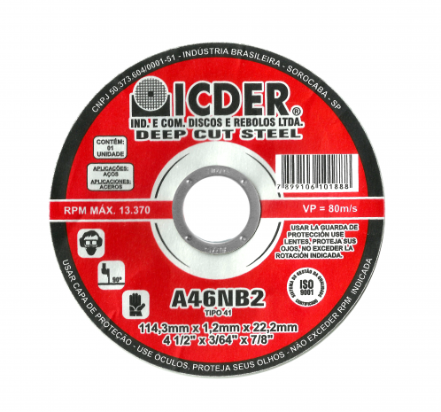 Disco Corte Ferro/ Inox Deep Cut Steel A4...