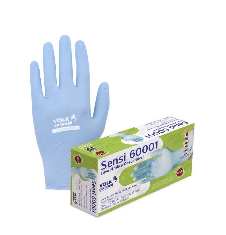 Luva Nitrilica Sensi 60001 S/ Amido (100 ...