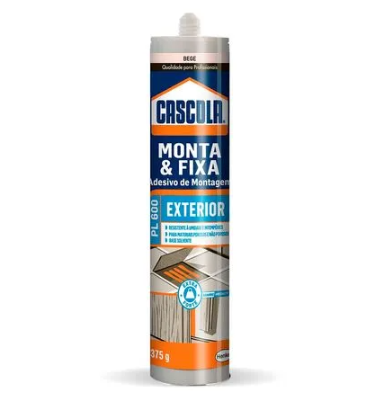 Cascola Monta Fixa Exterior PL600 BEGE 37...