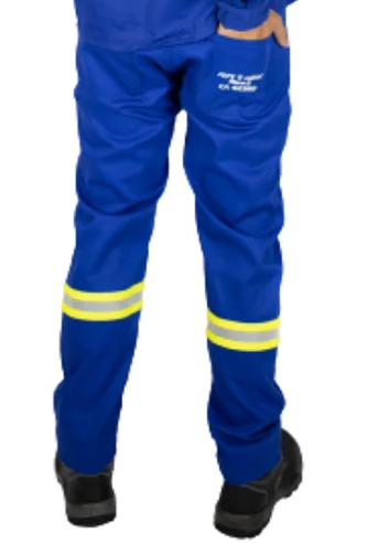 Calça Brim Anti Chama NR 10 Refletiva Cor...