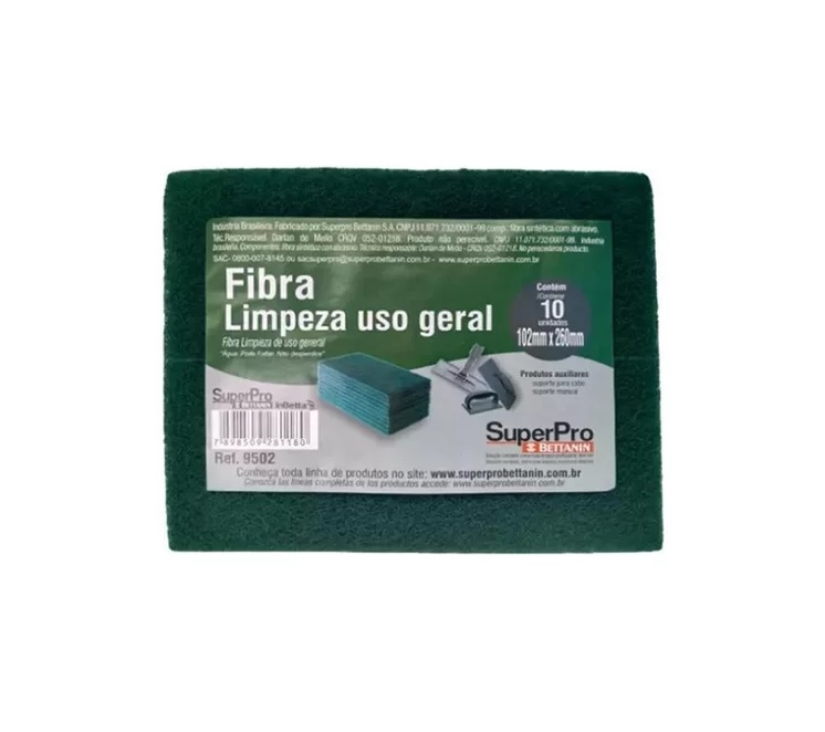 Fibra De Limpeza Uso Geral SUPERPRO (10 U...