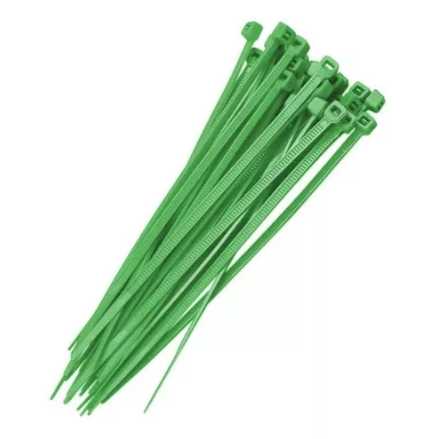 Abraçadeira Nylon (50 Unidades) Cor: Verd...