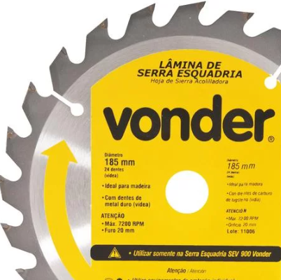 Serra Circular Widea  9.1/4 - 185 x 20 x ...