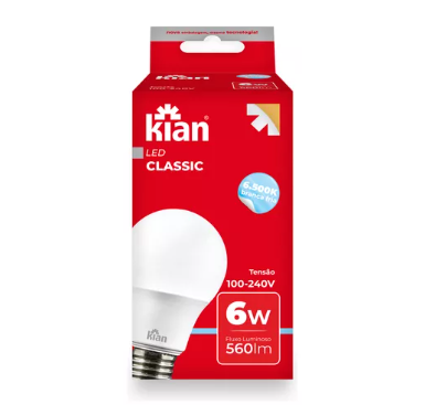 Lâmpada Led Bulbo A60 - 12w/6500k/BIVOLT ...