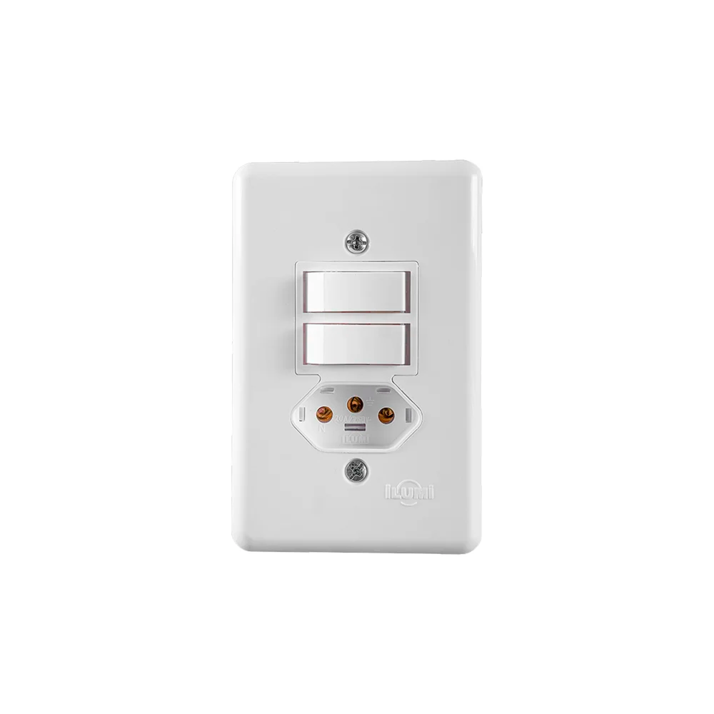 Conjunto 1 Interruptor Simples + 1 Parale...