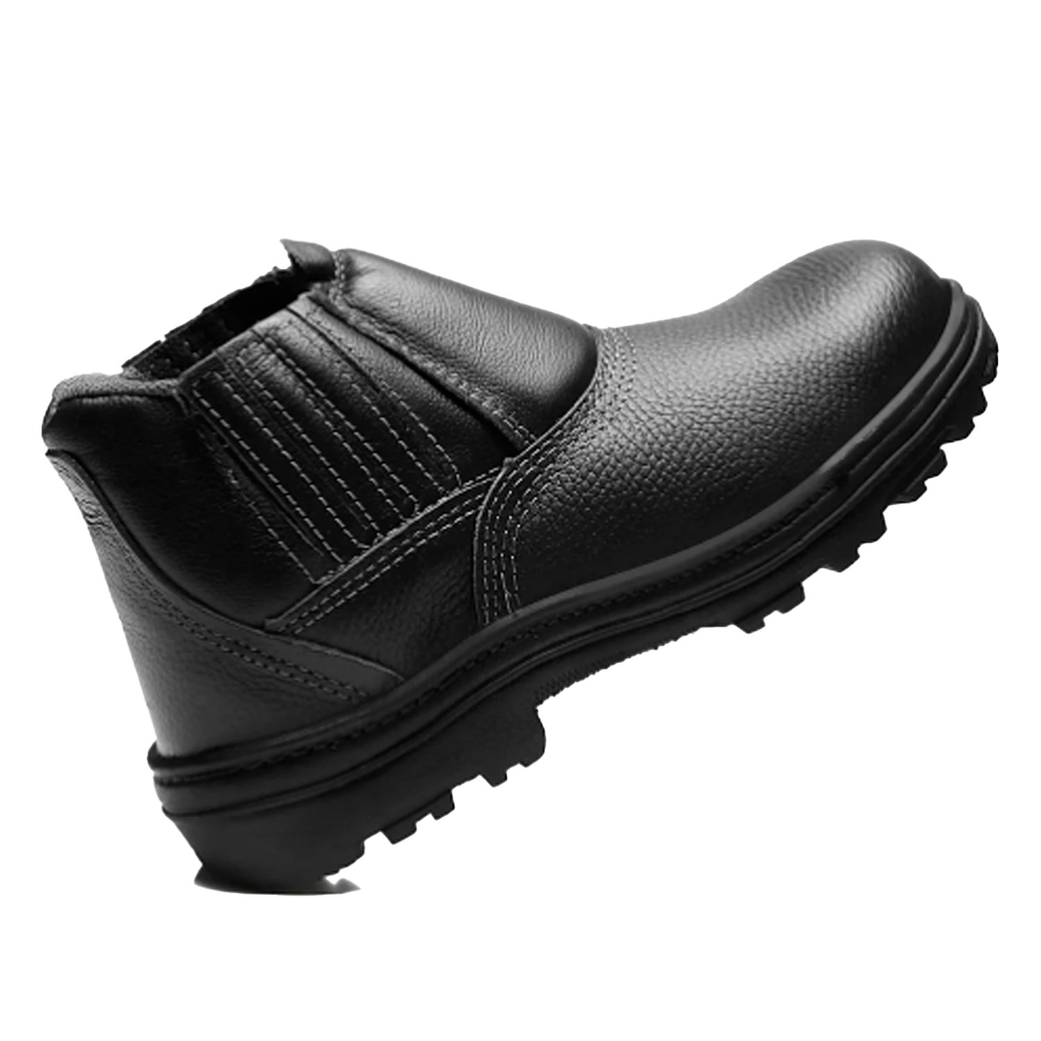 Botina De Couro Elástico Bico Pvc 32623 6...