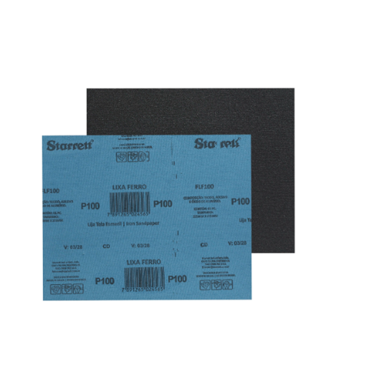 Lixa Ferro Grão 100 225 X 275mm FLF100 ST...