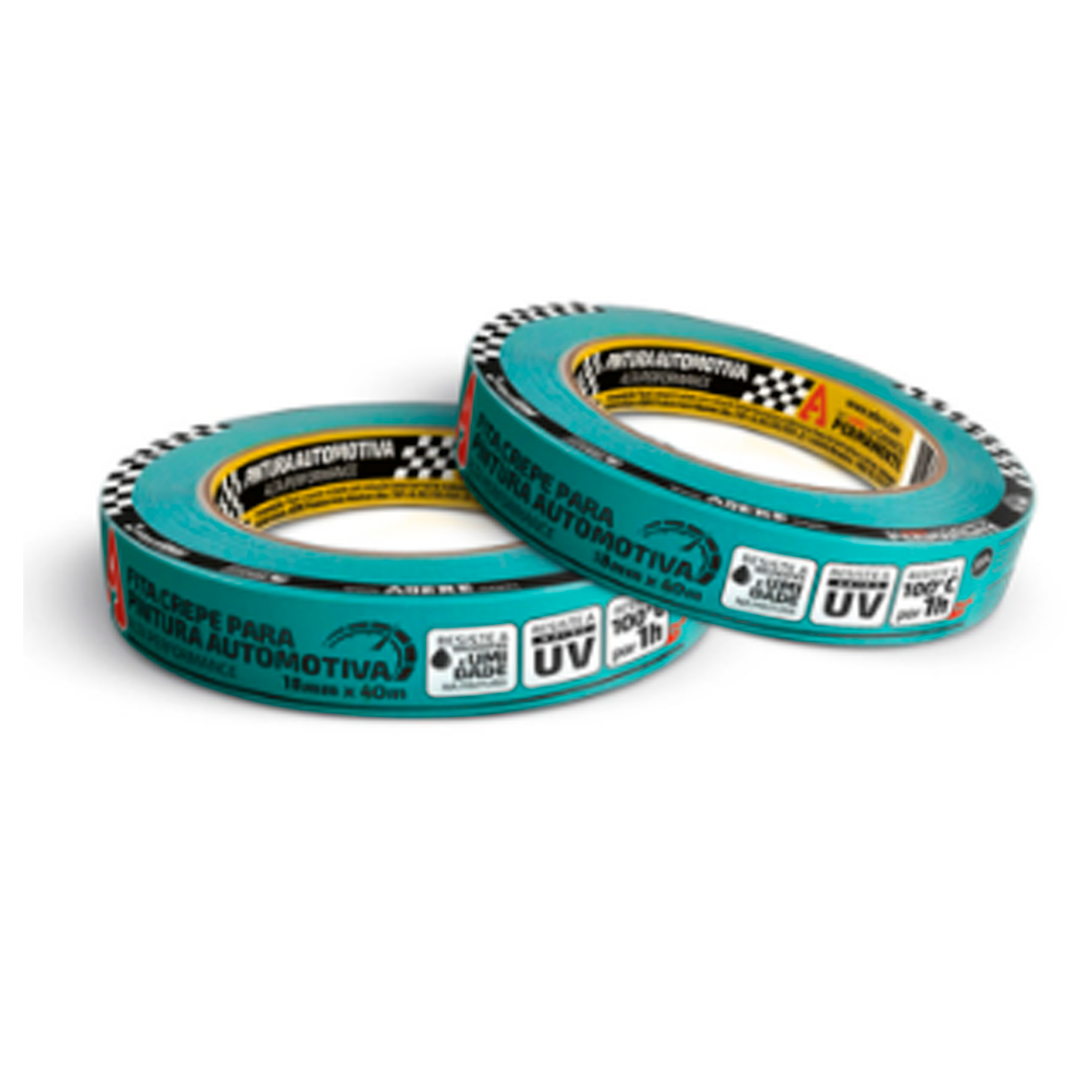 Fita Crepe Automotiva 525 18mm X 40Mts  6...