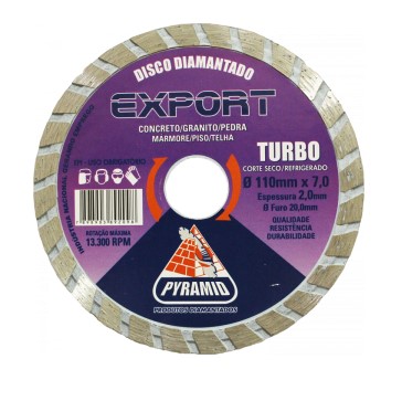 Disco Diamantado Turbo (Export) 110 X 20 ...
