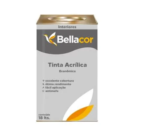 Tinta Acrílica Fosca Econômica Branco Fos...