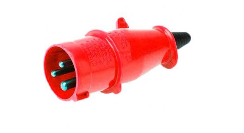 Plug Newkon 2P+T IP44 440V 9H Cor: Vermel...