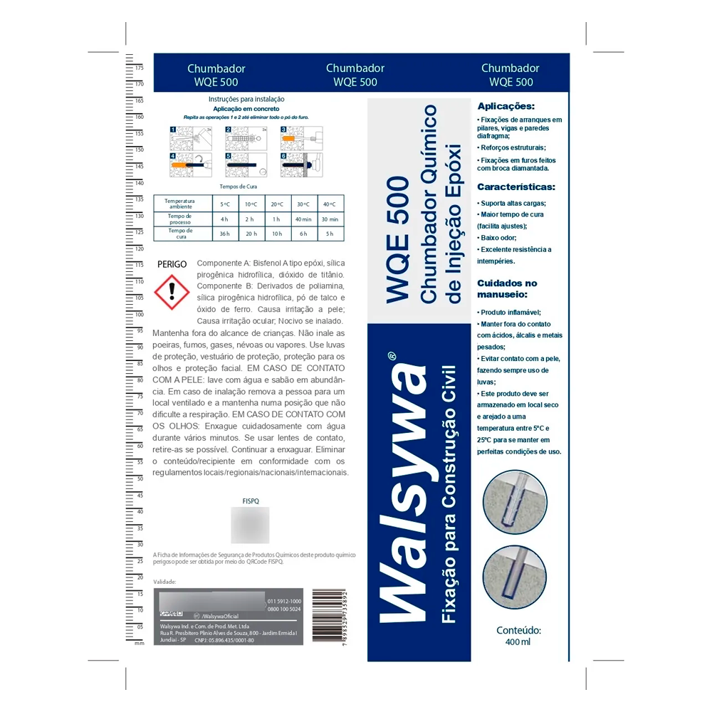 Chumbador Químico WQE 500 Plus 585ml 5600...
