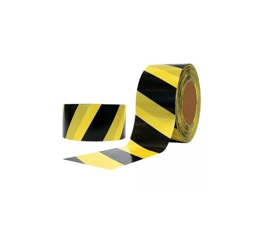 FITA ZEBRADA AMARELO/PRETO 70MM X 200MTS ...