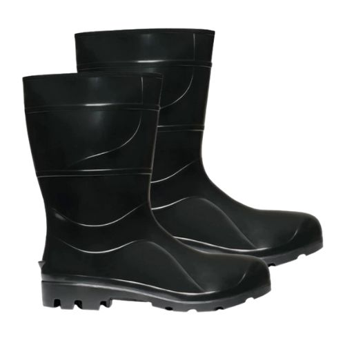 Bota PVC Cano Longo Preta Sem Forro - CRIVAL