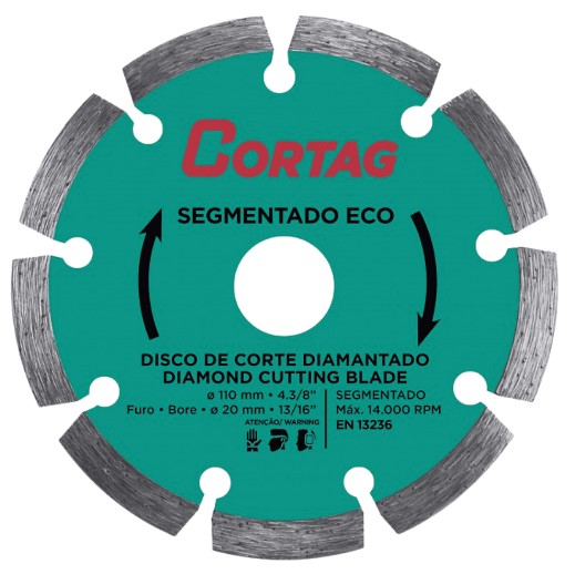 Disco Diamantado Segmentado ECO 4.3/8 X 1...