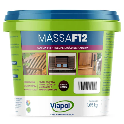 Massa F12 1,65 Kg COR: Branca - VIAPOL