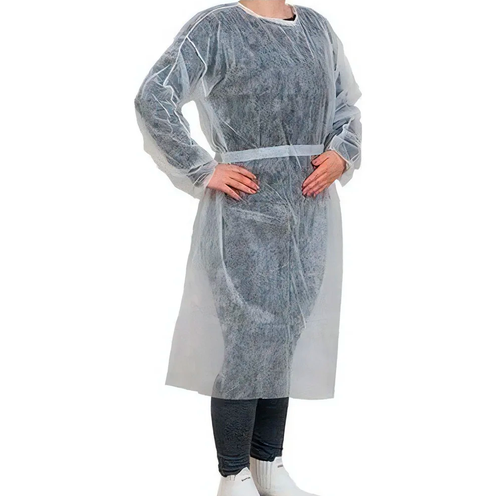 Avental Descartavel TNT Branco C/10 Peças...