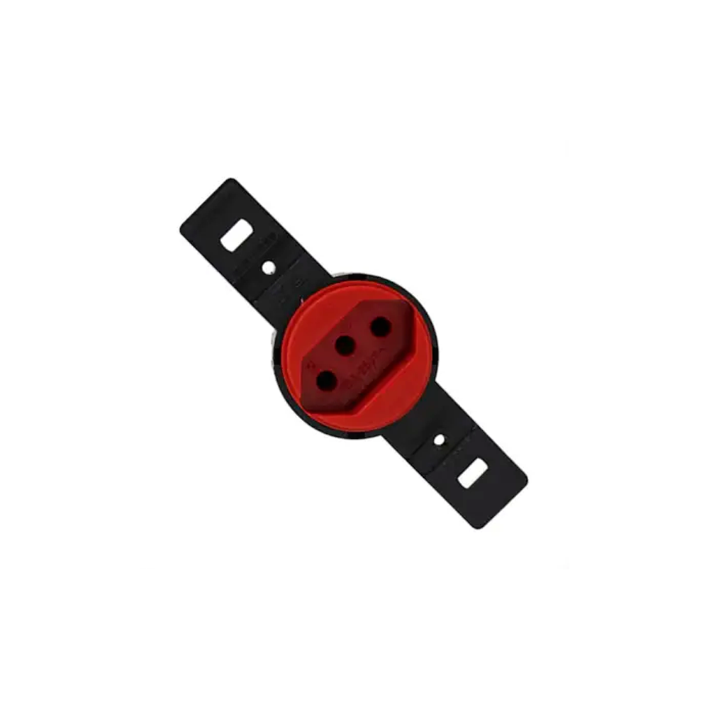 Tomada Redonda Sem Pino 20A Vermelha 2407...