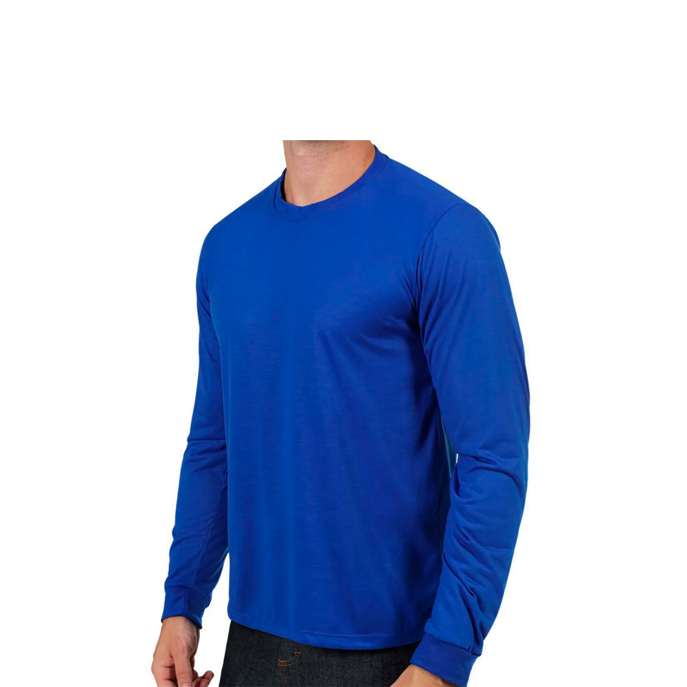 Camiseta PV Gola Careca Manga Longa EXG A...