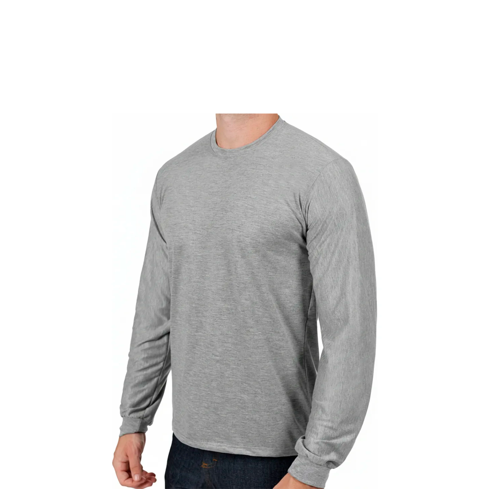 Camiseta PV Gola Careca Manga Longa EXG C...