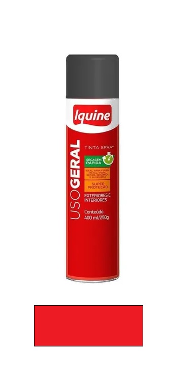 Tinta Spray VERMELHA Uso Geral 400 ML Alt...