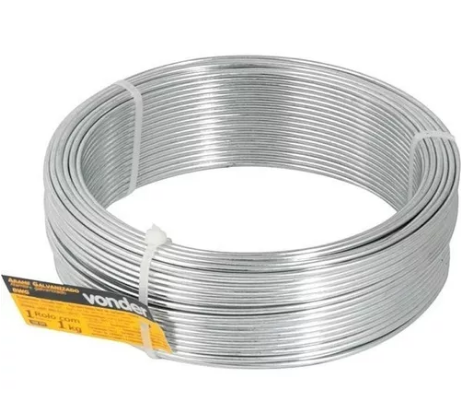 Arame Galvanizado BWG N° 12 - 2,77mm - 1k...