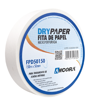 Fita Drywall Papel Microperfurada 50 mm X...