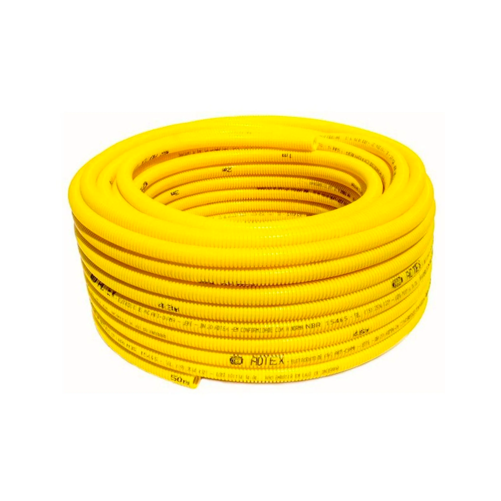 Conduíte Corrugado Amarelo PVC DN32 1x25m...