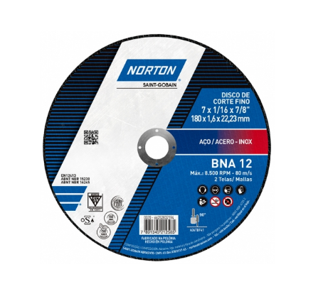Disco Corte Ferro/Inox - BNA12 - NORTON