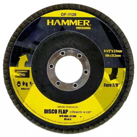 Disco Flap - 4.1/2 X 7/8 - 115 X 22 REF: ...