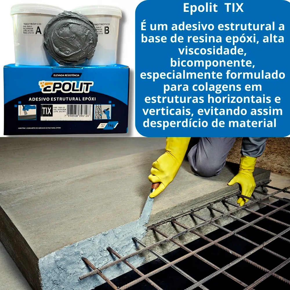 Adesivo Estrutural de Base Epóxi (A+B) Ti...