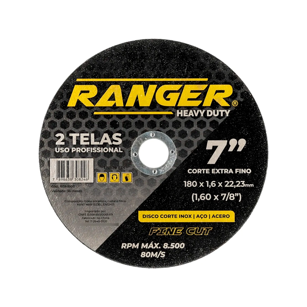 Disco Corte Ferro/ Inox 7 X 7/8 X 1/16 - ...