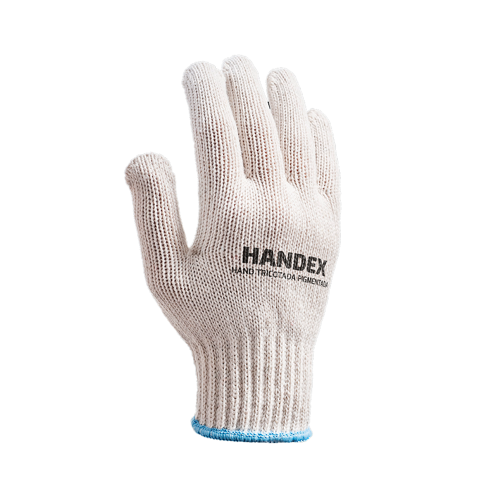 Luva Algodão Tricotada Pigmentada Tam G/9...